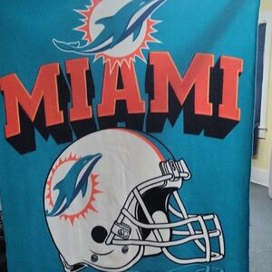 Miami Dolphins Throw Blanket
